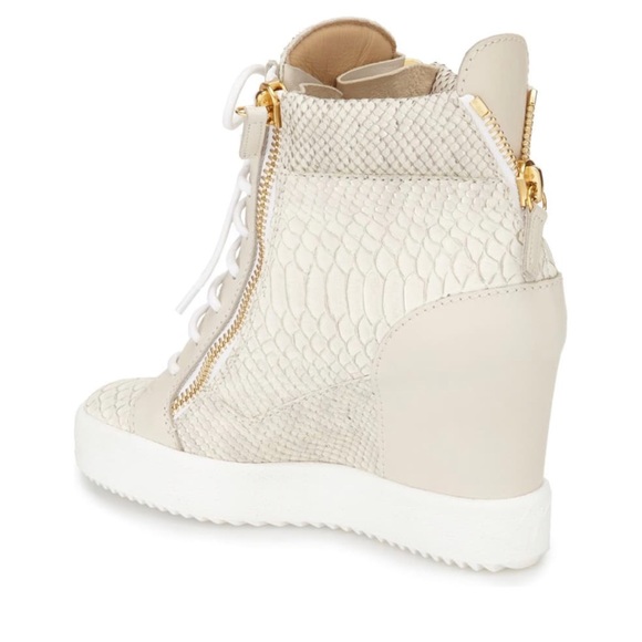 Giuseppe Zanotti Ofelia Embossed Wedge Sneaker - Picture 3 of 16